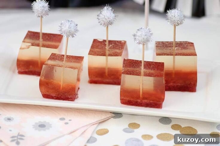 Image for Strawberry Champagne Finger Jello Shots