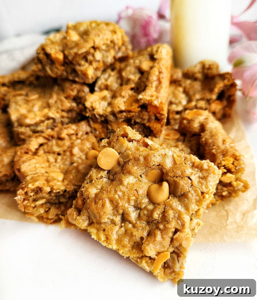 Butterscotch Oatmeal Cookie Bars