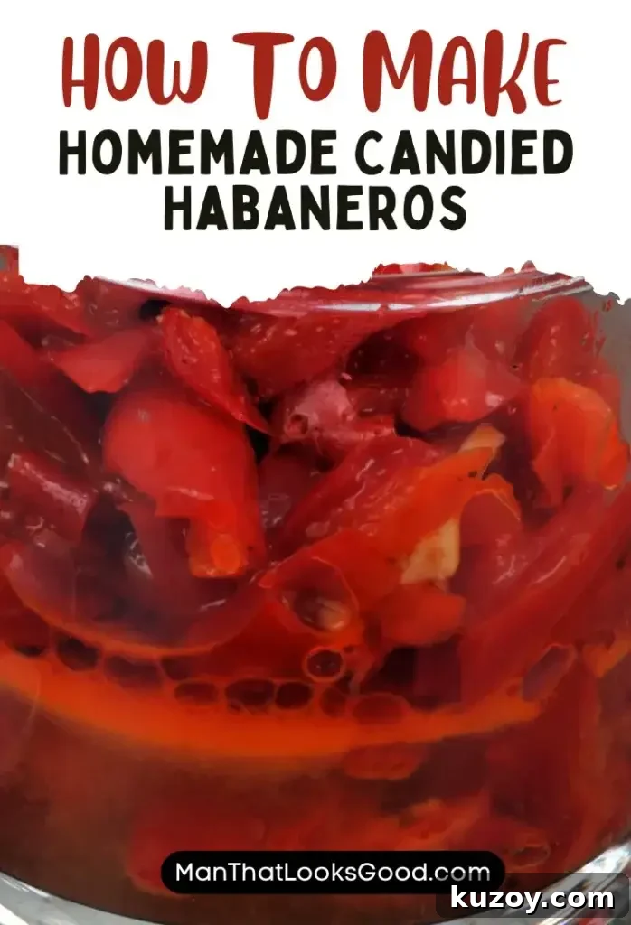 Candied habaneros on a plate