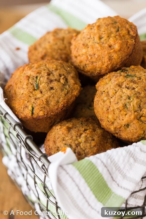 Zucchini Applesauce Muffins | AFoodCentricLife.com