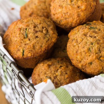 Zucchini Applesauce Muffins | AFoodCentricLife.com