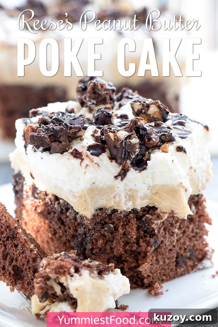 Reese’s Peanut Butter Poke Cake Recipe