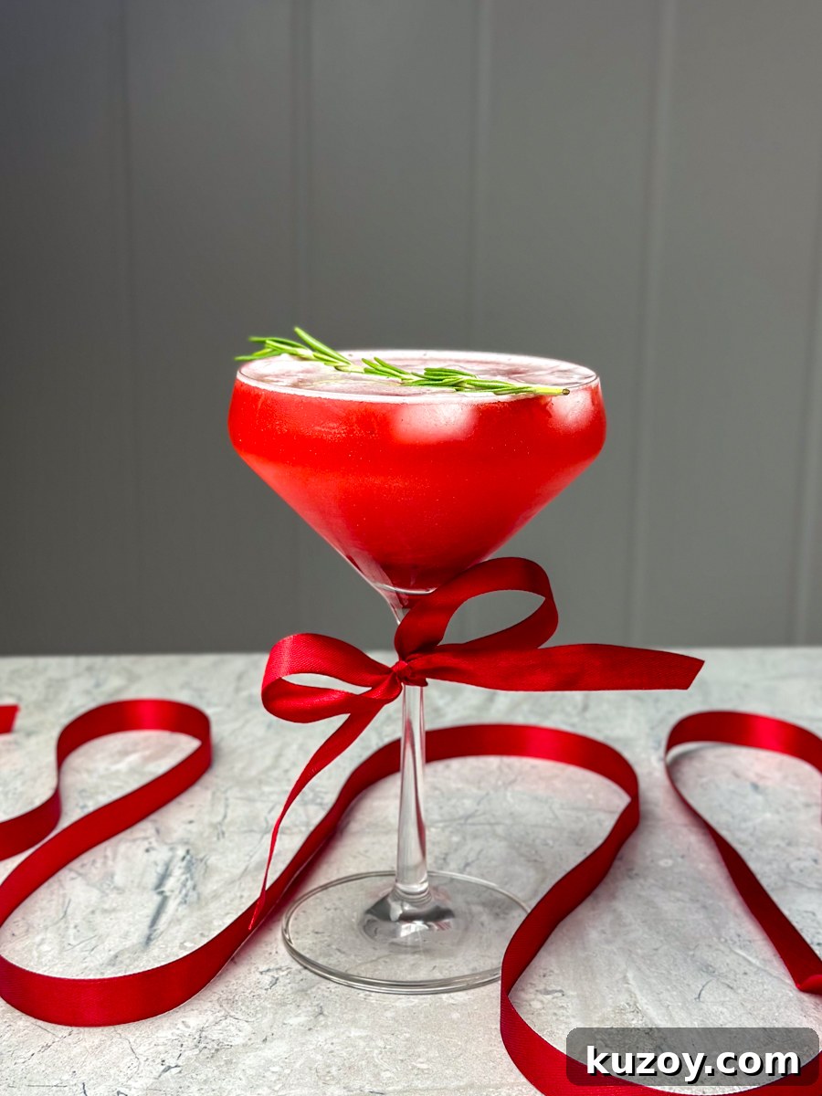 HOLIDAY CRANBERRY MOCKTAIL